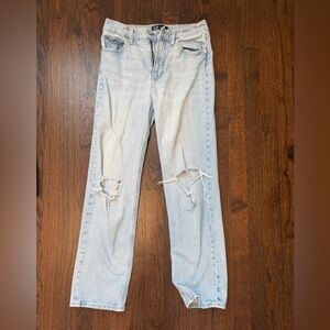 GAP Light Blue Boyfriend Jeans with Distressed Details